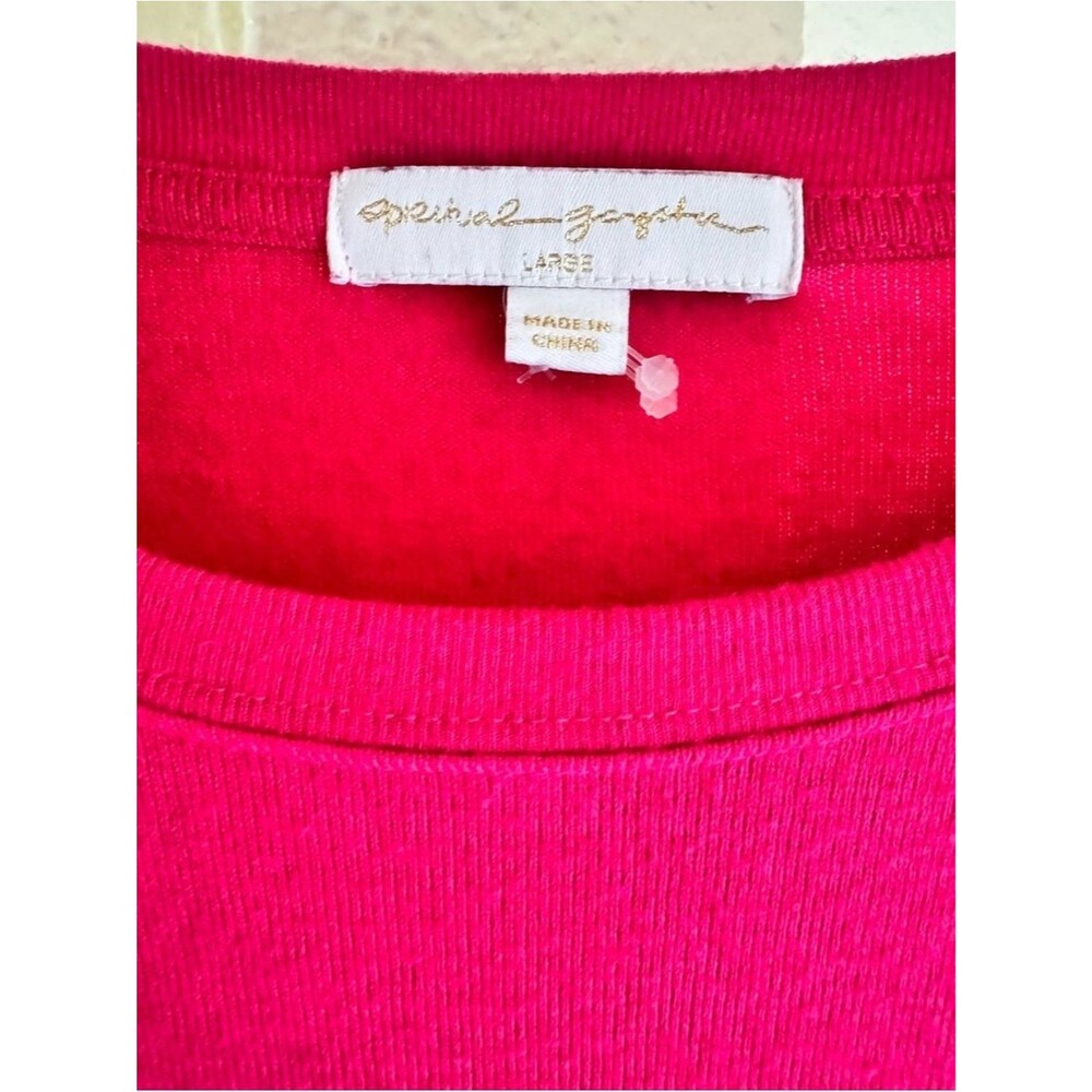 Spiritual Gangster Grateful Pink Crewneck Lightweight Sweater Size L - Picture 4 of 5